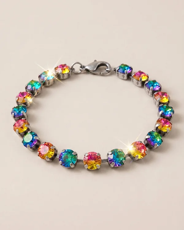Ad creative B: the same bracelet in full-spectrum crystals